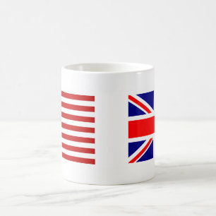 Mug Drapeaux Royaume-Uni et États-Unis côte à côte