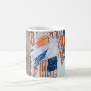 Mug Drapeaux sur la Cinquième Avenue de Childe Hassam,