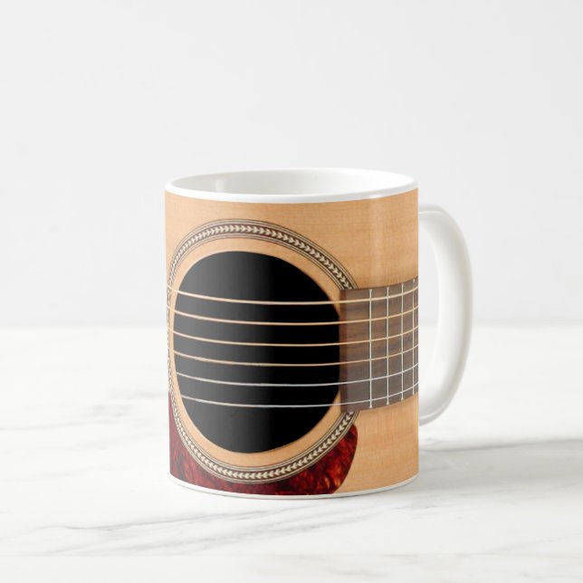 Mug Dreadnoud Acoustique 6 cordes Guitare (Devant droit)