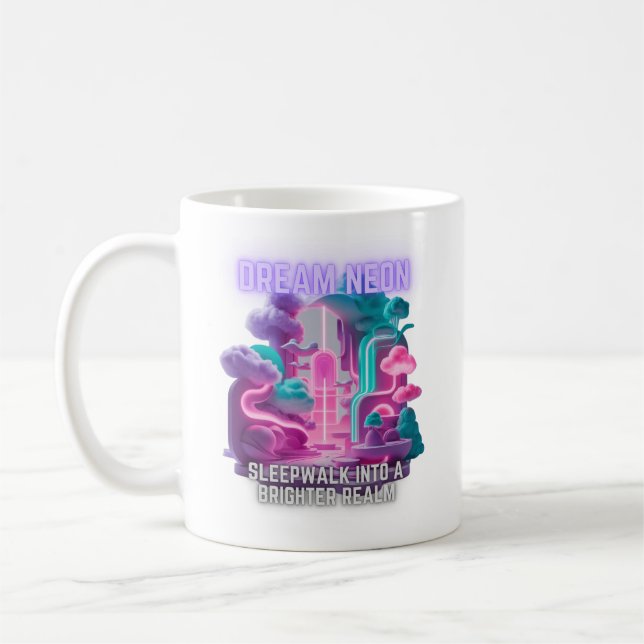 Mug Dream Neon - Promenade dans un royaume plus lumine (Gauche)
