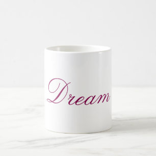 Mug Dream texte de typographie