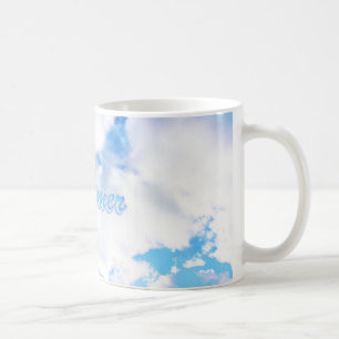 Mug Dreamer Puffy nuages blancs et ciel bleu