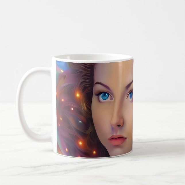 Mug Dreamy Girl with Rainbow Lights (Gauche)