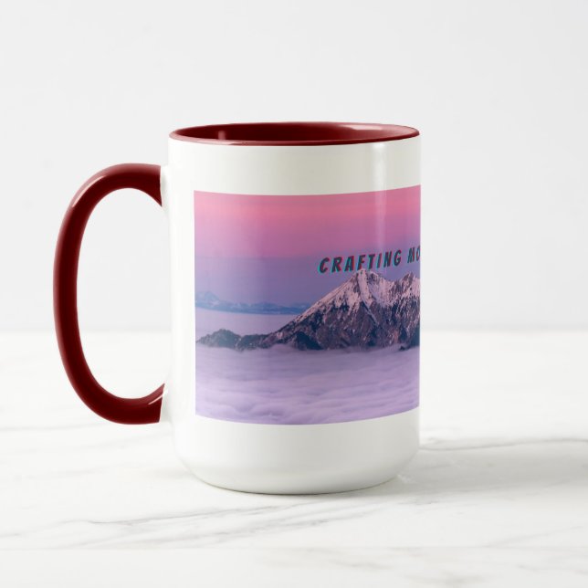 Mug Dreamy Pastel Mountain Art (Gauche)