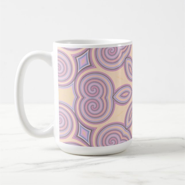 Mug Dreamy Swirls - Pastel Motif psychédélique (Gauche)