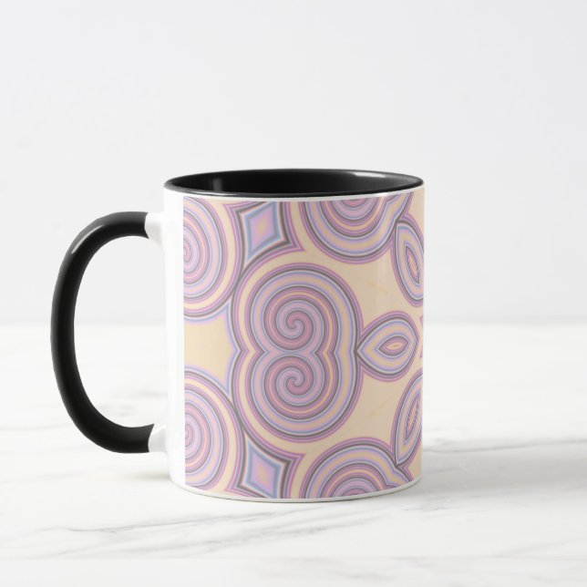 Mug Dreamy Swirls - Pastel Motif psychédélique (Gauche)