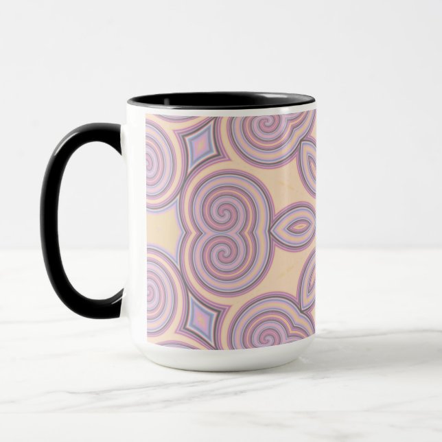 Mug Dreamy Swirls - Pastel Motif psychédélique (Gauche)