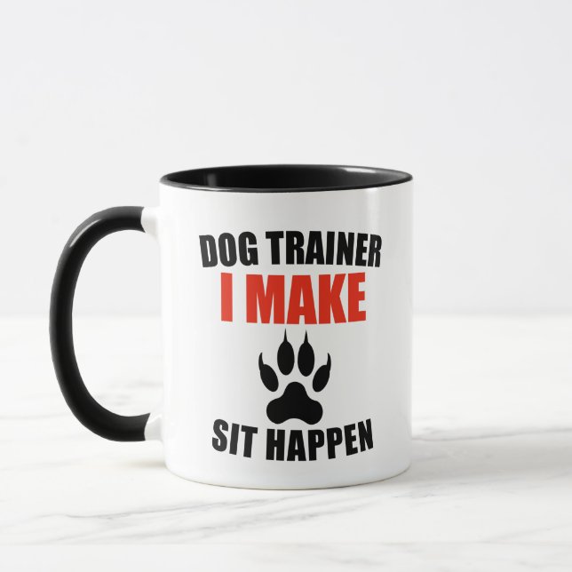 Mug dresseur de chiens, je m' assois (Gauche)