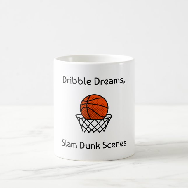 Mug Dribble Dreams, Scènes de Dunk Slam Basketball (Centre)