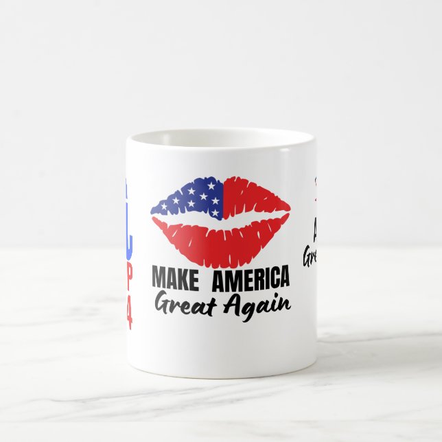 Mug Drink Coffee, Support Trump 2024! (Centre)