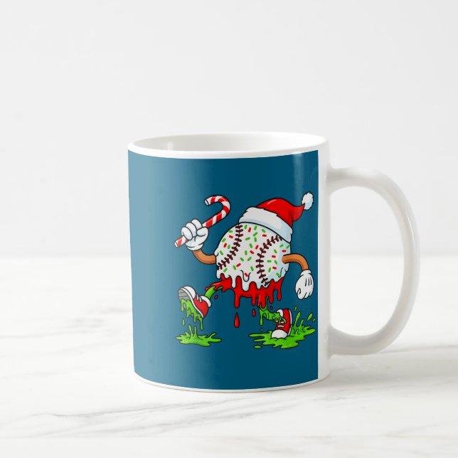 Mug Dripng Ice Cream Baseball Santa Hat, Xmas Pajama K (Droite)
