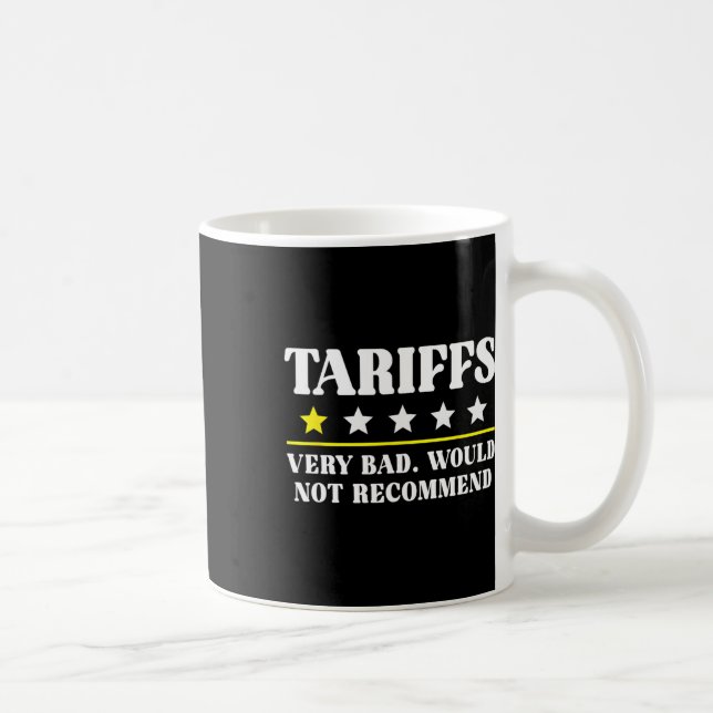 Mug Droit de douane Trump États-Unis ne recommanderait (Droite)