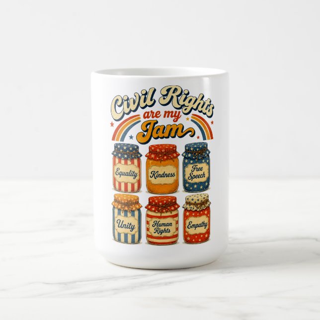 Mug Droits Civiques Sont Ma Marmelade Rétro Vintage (Centre)