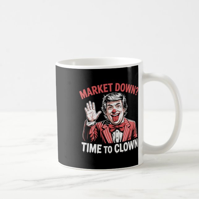 Mug Droits de douane de Trump Récession Meme Marchés e (Droite)
