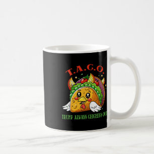 Mug Droits de douane drôles Mème Sarcastique Taco Trum