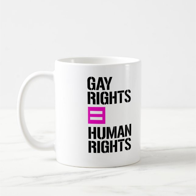 Mug Droits des homosexuels égaux droits de l'homme (Gauche)