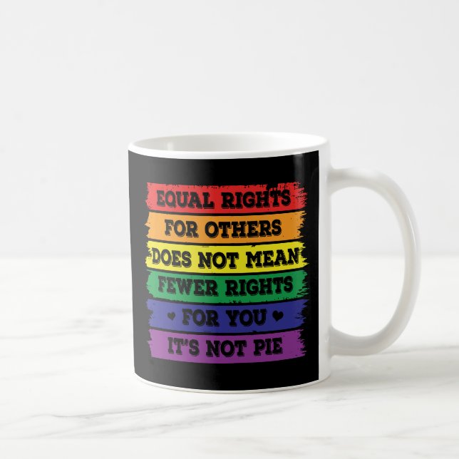 Mug Droits égaux | Droits LGBTQ | Fierté Parade | Ally (Droite)