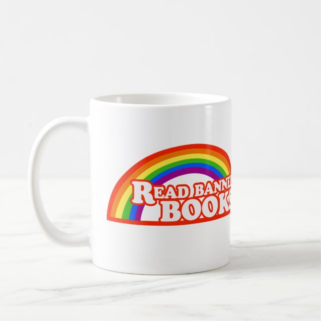 Mug Droits LGBTQ Lire les livres interdits (Gauche)