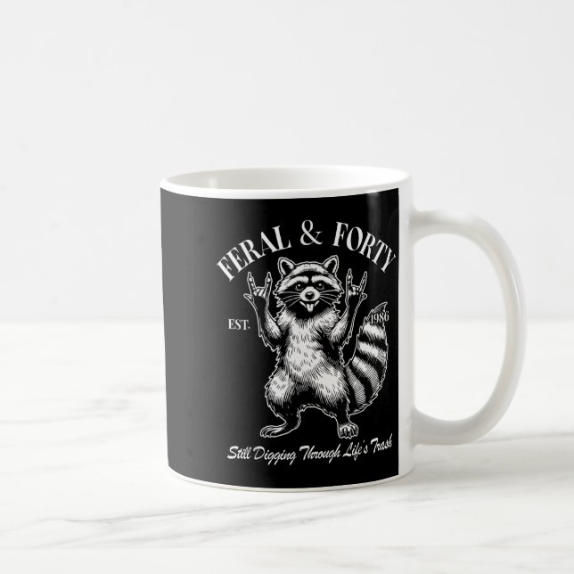 Mug Drôle 40e anniversaire Ét 1986 Sauvage & Quarante  (Droite)