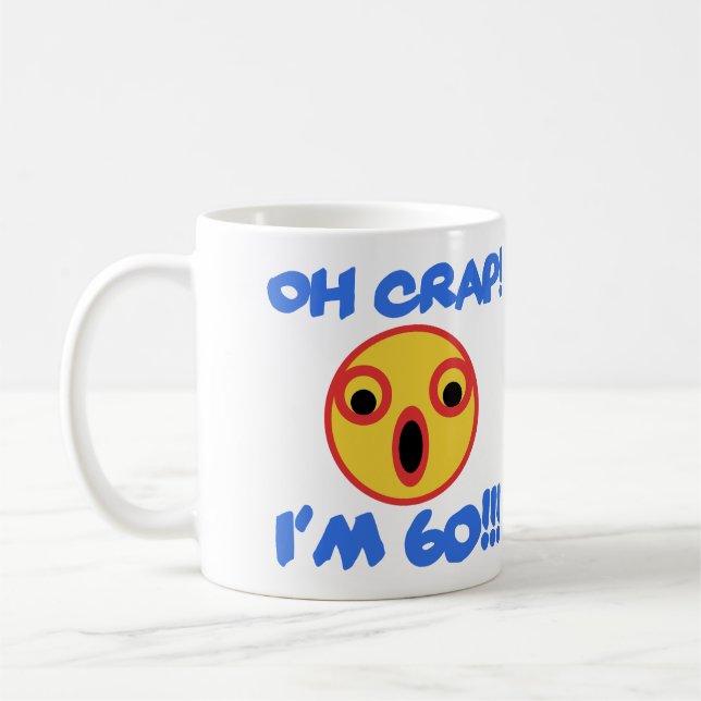 Mug Drôle 60e anniversaire Gag cadeau (Gauche)