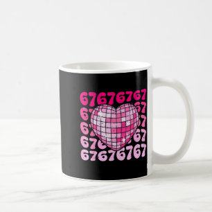 Mug Drôle 67 Cœur Boule Disco Saint-Valentin Six Sept