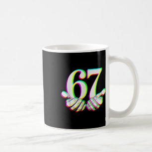 Mug Drôle 67 Main Six Sept Mème Génération Alpha Argot