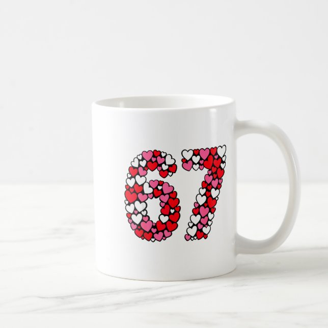 Mug Drôle 67 Meme 6 7 Langage Génération Alpha pour la (Droite)
