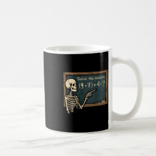 Mug Drôle 67 Mème Brainrot Blague Halloween Squelette
