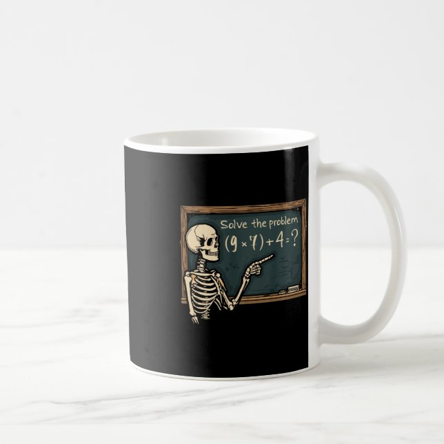 Mug Drôle 67 Mème Brainrot Blague Halloween Squelette  (Droite)