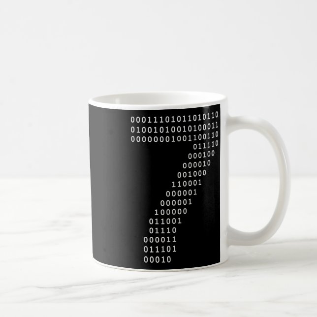 Mug Drôle 67 Mème Code Binaire Tech Geek Numérique Six (Droite)