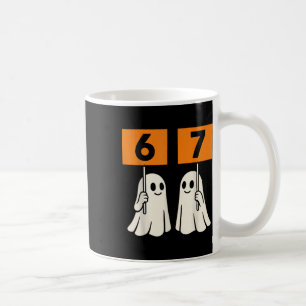Mug Drôle 67 Mème Halloween Tendance Six Sept Fantômes