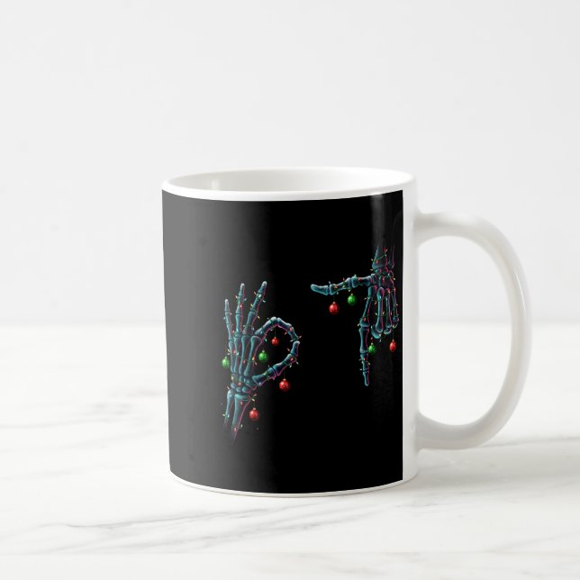 Mug Drôle 67 Mème Squelette 67 Noël Vacances Femmes  (Droite)