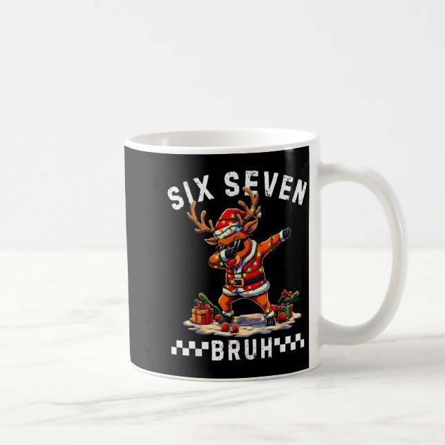 Mug Drôle 67 Noël Six Sept Mème Reindeer Dabbing (Droite)