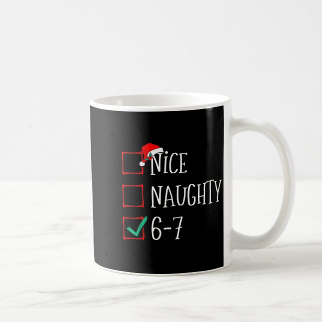 Mug Drôle 6-7 Mème Sympa Coquin 67 Noël Six Sept (Droite)