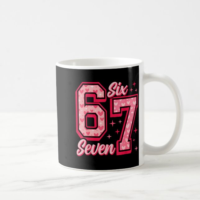 Mug Drôle 6 7 Six Sept Mème Dire Saint-Valentin Couple (Droite)