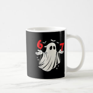 Mug Drôle 6 7 Six Sept Mème Halloween Humour Fantôme C