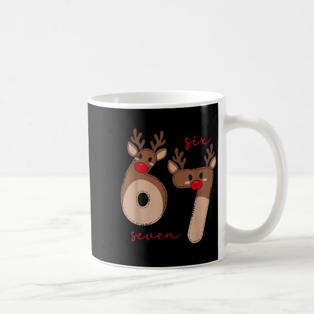 Mug Drôle 6 7 Six Sept Mème Noël Renne Gen Al (Droite)