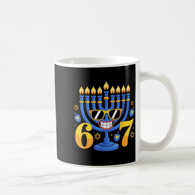 Mug Drôle 6-7 Six Sept Menorah Mème Hanukkah Vacances  (Droite)