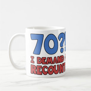 Mug Drôle 70e anniversaire Gag cadeau
