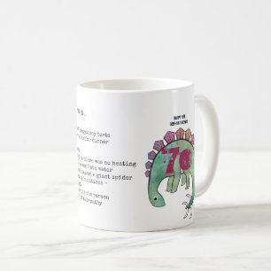 Mug Drôle 70ème Personnalisé 'Quand j'étais ton âge' H