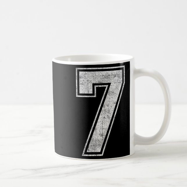 Mug Drôle 7 Numéro Sept Graphique Groupe Halloween Nai (Droite)