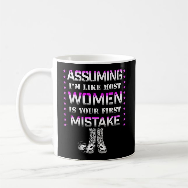 Mug Drôle Active Femme Militaire Retraitée Vétérinaire (Gauche)