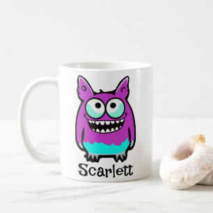Mug Drôle Alien violet monstre vert
