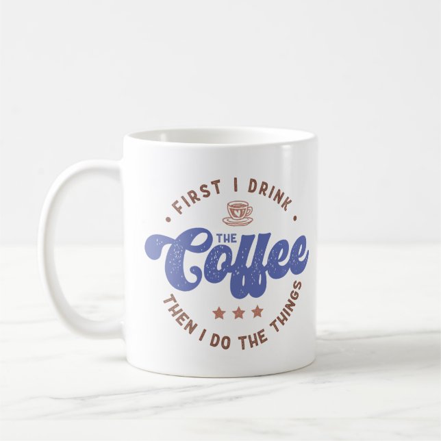 Mug Drôle Amateur De Café Dit (Gauche)
