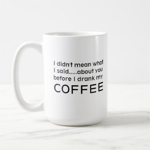Mug Drôle Amateur De Café Phrase Humoristique