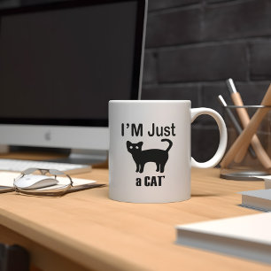 Mug Drôle amoureux des chats Design, je ne suis qu'un