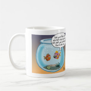 Mug Drôle Animation de Fish Directions sur la vie et l