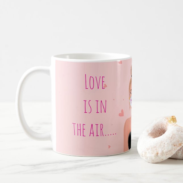 Mug Drôle anti-Saint-Valentin  (Avec donut)