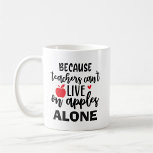 Mug Drôle Appréciation de l'enseignant Amateurs de caf