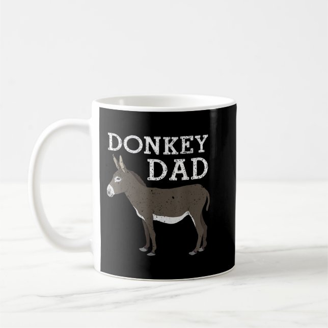 Mug Drôle Art Donkey pour papa hommes âne Lover Mule L (Gauche)